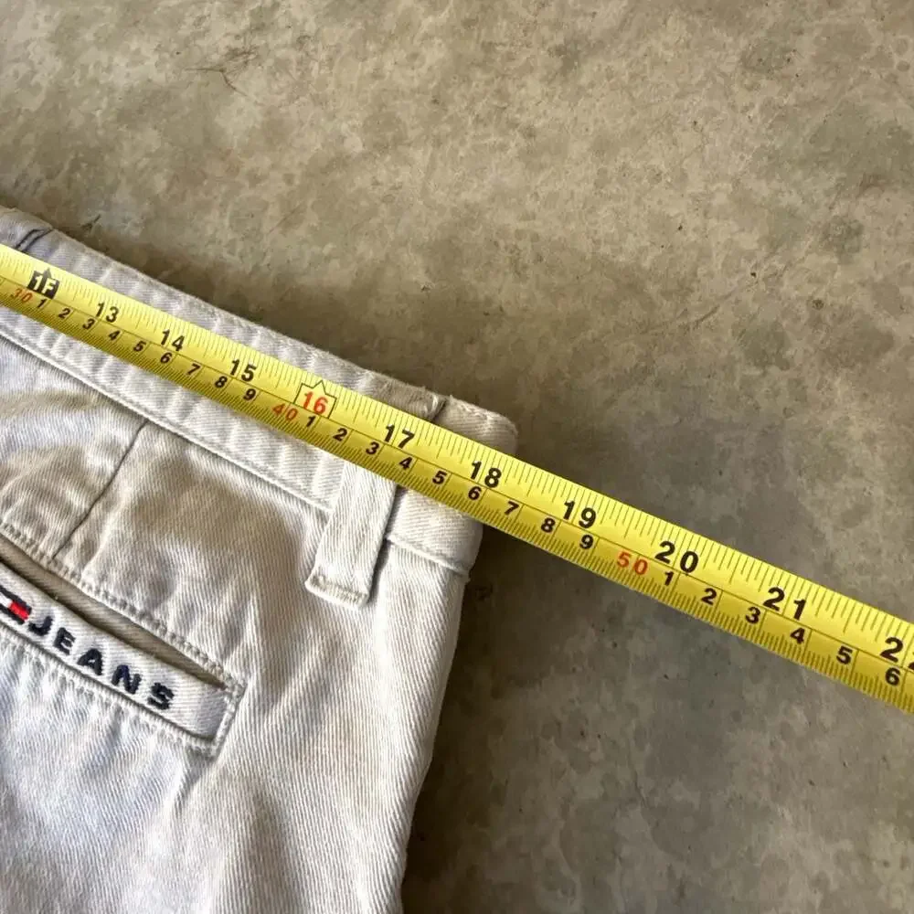 Vintage Y2K Tommy Hilfiger Wide-Leg Dress/Khaki Pants Off-White